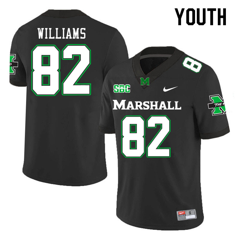 Youth #82 Marcel Williams Marshall Thundering Herd SBC Conference College Football Jerseys Stitched-